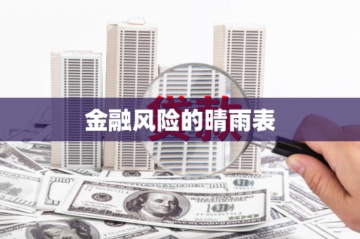 南康金融风险的晴雨表
