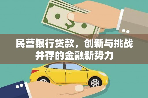 南康民营银行贷款，创新与挑战并存的金融新势力