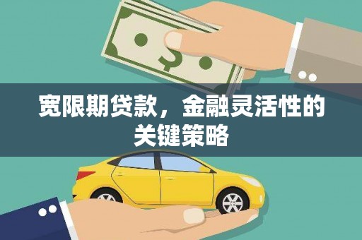 南康宽限期贷款，金融灵活性的关键策略