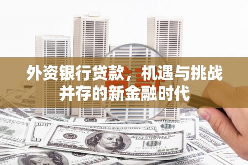 南康外资银行贷款，机遇与挑战并存的新金融时代