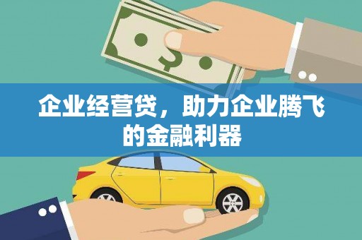 南康企业经营贷，助力企业腾飞的金融利器