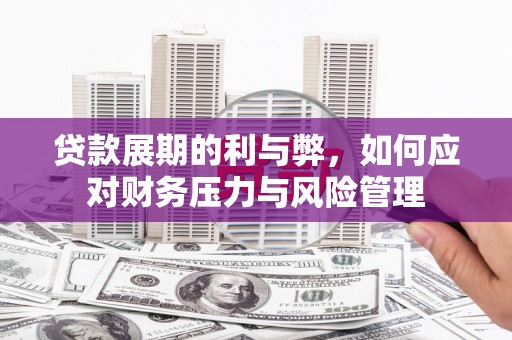 南康贷款展期的利与弊，如何应对财务压力与风险管理