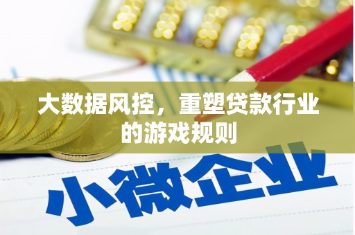 南康大数据风控，重塑贷款行业的游戏规则