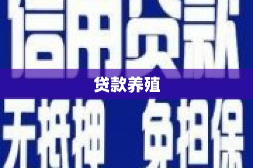 南康贷款养殖