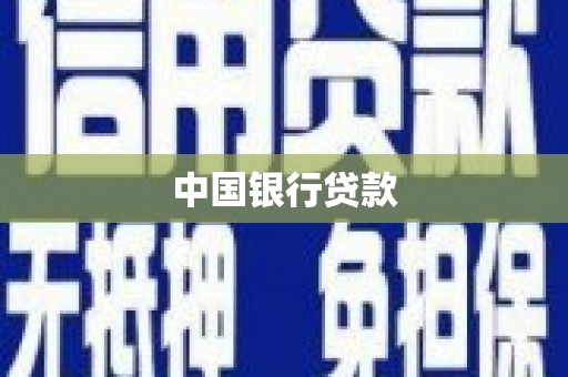 南康中国银行贷款