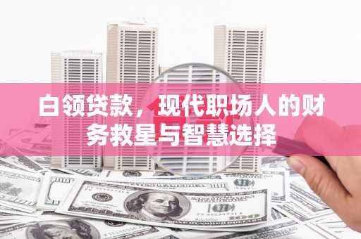 南康白领贷款，现代职场人的财务救星与智慧选择