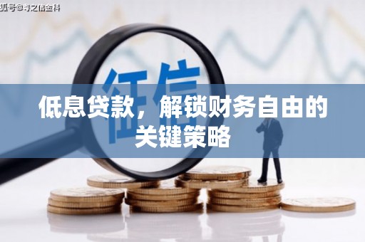 南康低息贷款，解锁财务自由的关键策略