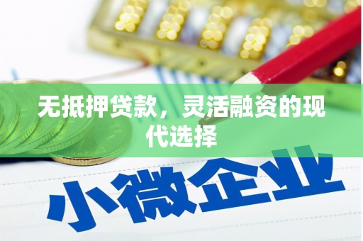 南康无抵押贷款，灵活融资的现代选择