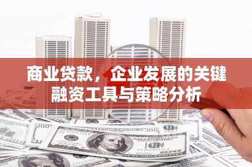 南康商业贷款，企业发展的关键融资工具与策略分析