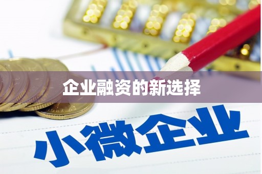 南康企业融资的新选择