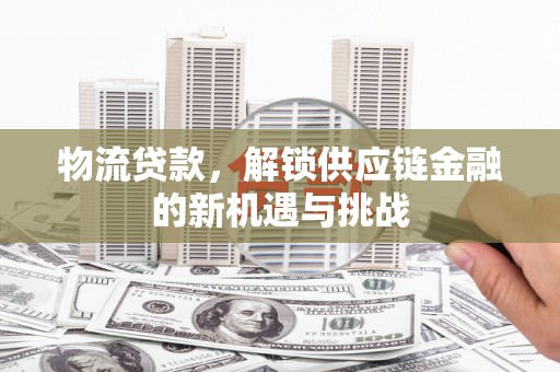 南康物流贷款，解锁供应链金融的新机遇与挑战