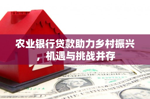 南康农业银行贷款助力乡村振兴，机遇与挑战并存