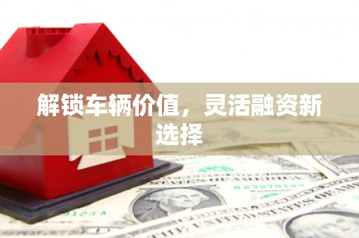 南康解锁车辆价值，灵活融资新选择