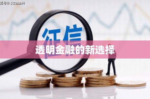 南康透明金融的新选择